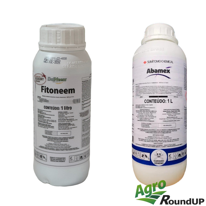 Abamex 1 Litro + Óleo de Neem Fitoneem 1 Litro
